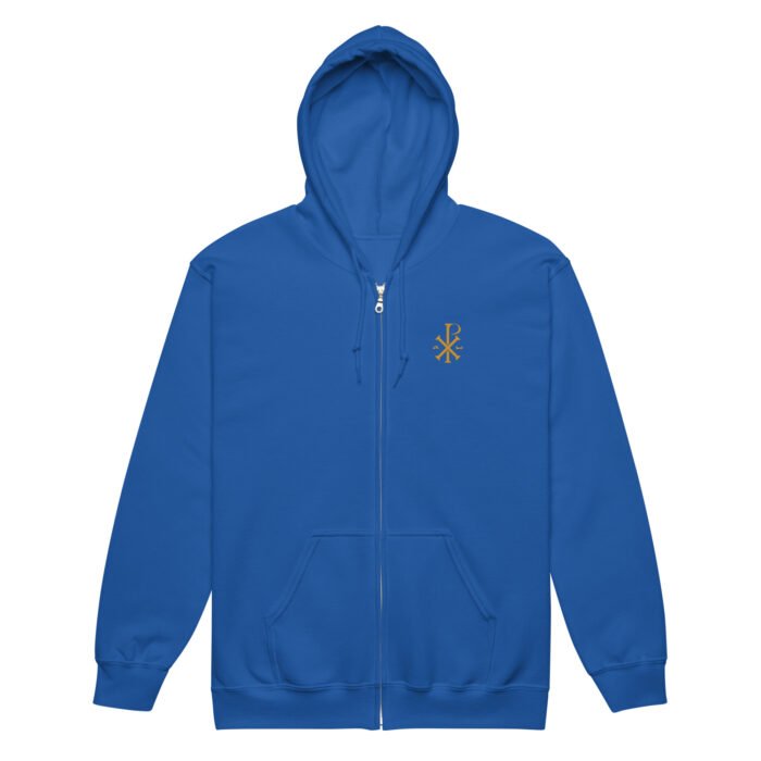 sweat zippé à capuche chrisme