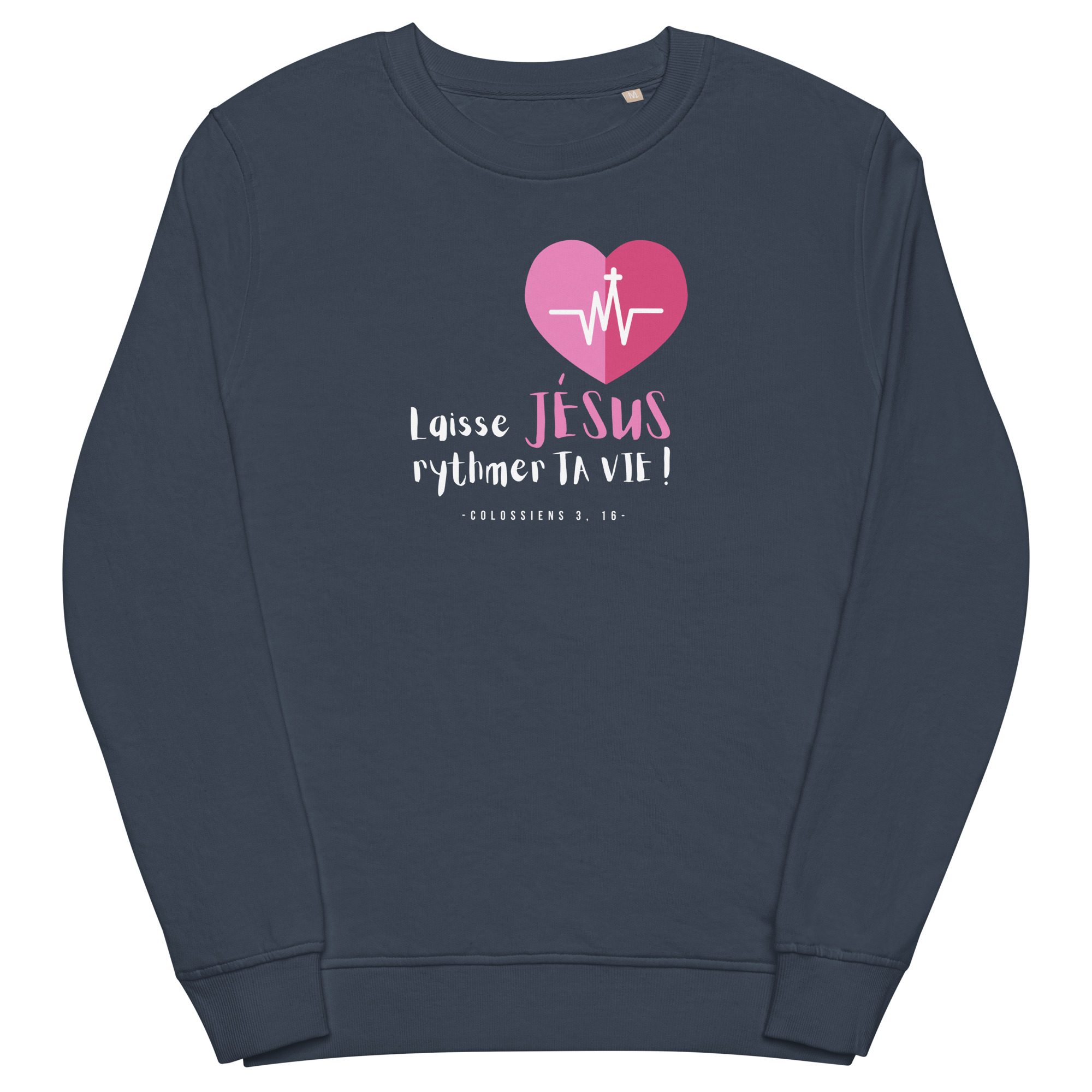 sweat noir laisse jésus rythmer ta vie