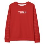 Sweatshirt chrétien rouge – Collection YHWH