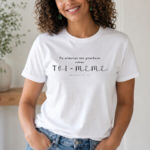 Aimer son prochain T-shirt coton femme | Haut chrétien