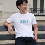 T-shirt coton homme Ma vie appartient à Jésus - | Blanc