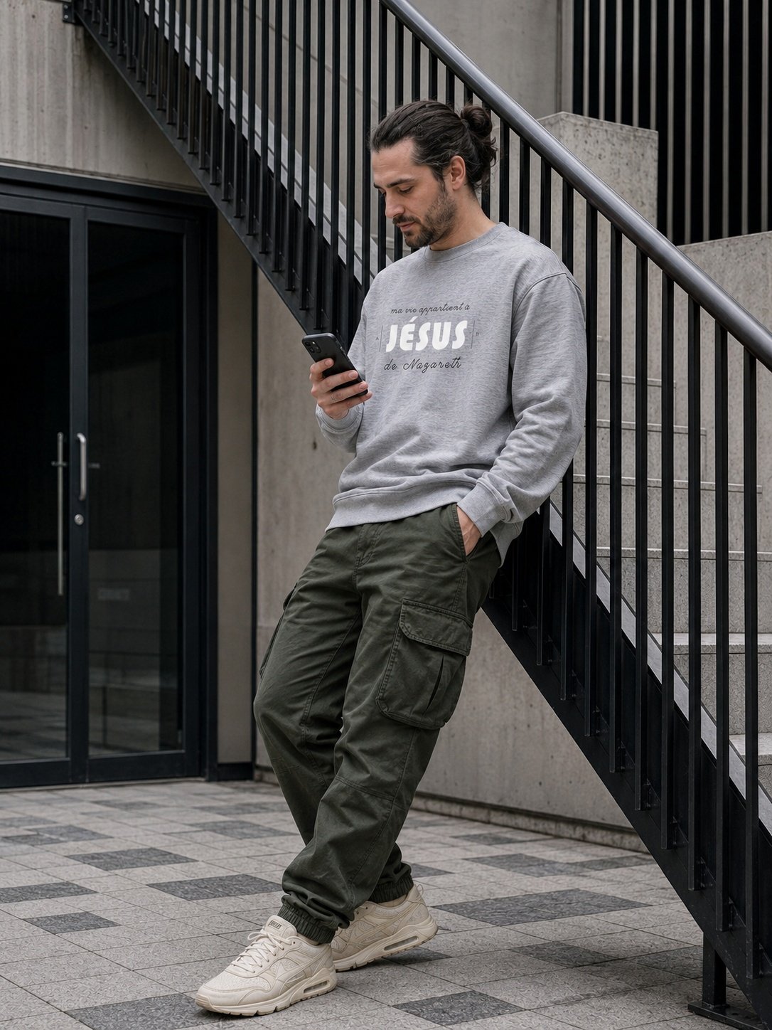 Sweat chrétien homme «Ma vie appartient à Jésus» | Pull bio – Image 17