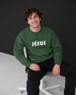 Sweat chrétien homme «Ma vie appartient à Jésus» | Pull bio – Image 7