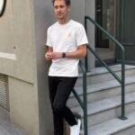 T-shirt chrétien homme brodé “Chrisme” | 100% coton