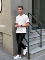 T-shirt chrétien homme brodé “Chrisme” | 100% coton