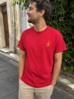 T-shirt chrétien homme brodé “Chrisme” | Diverses couleurs – Image 4