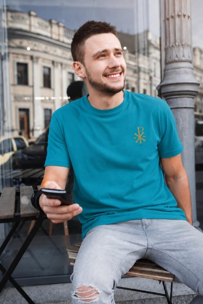 T-shirt chrétien homme brodé “Chrisme” | Diverses couleurs – Image 20