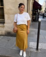 T-shirt chrétien femme brodé “Chrisme” | 100% Coton