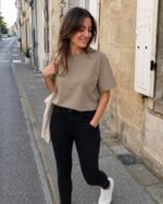 T-shirt chrétien femme brodé “Chrisme” | 100% Coton – Image 22
