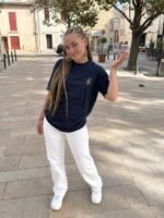 T-shirt chrétien femme brodé “Chrisme” | 100% Coton – Image 31