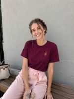 T-shirt chrétien femme brodé “Chrisme” | 100% Coton – Image 9