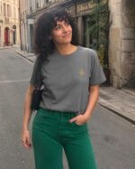 T-shirt chrétien femme brodé “Chrisme” | 100% Coton – Image 6