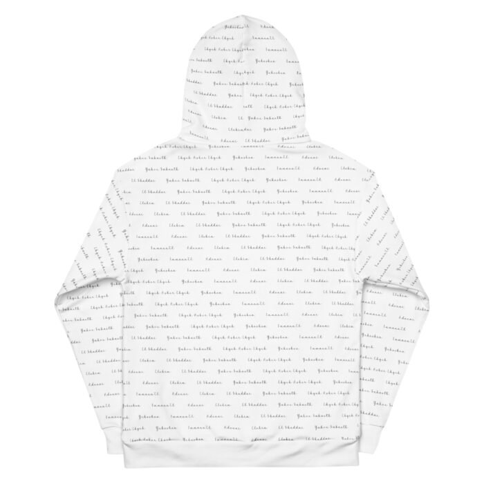 YHWH - Sweat à capuche femme blanc | Pull chrétien premium – Image 4