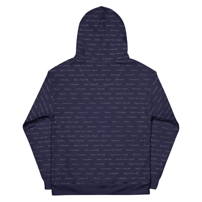 YHWH - Sweat à capuche femme marine | Pull chrétien premium – Image 5