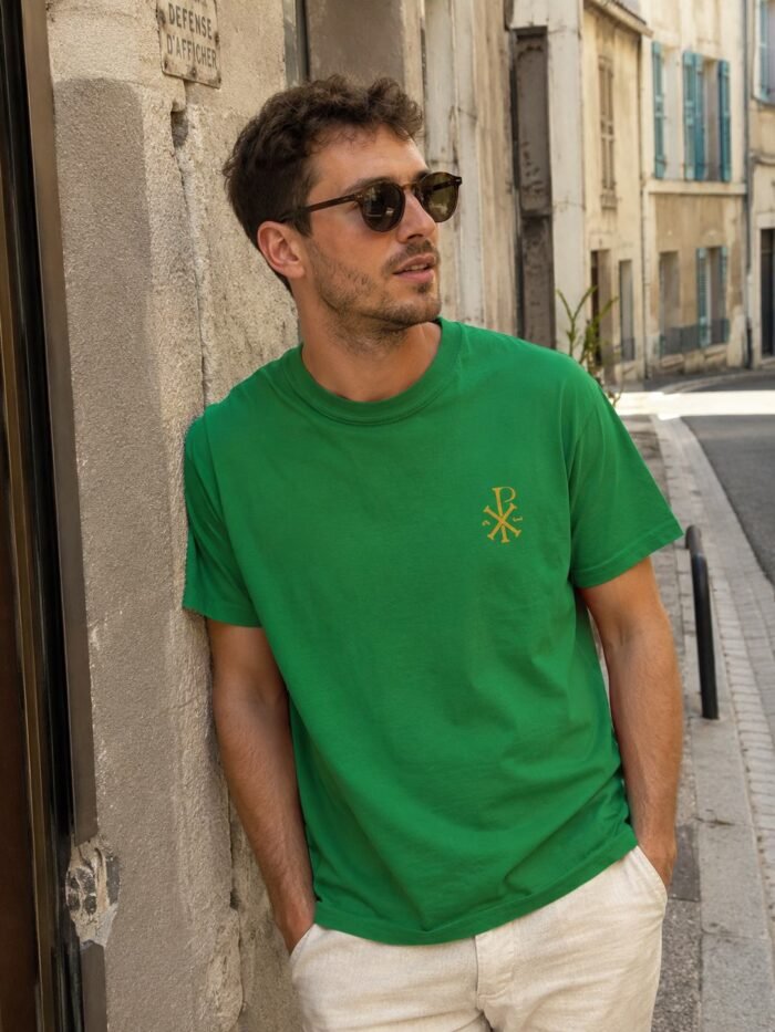 T-shirt chrétien homme brodé “Chrisme” | Diverses couleurs – Image 14