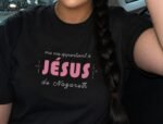 T-shirt coton femme "Ma vie appartient à Jésus" | Noir – Image 4