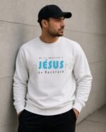 Sweat chrétien homme «Ma vie appartient à Jésus» | Pull blanc