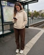 Sweat brodé à capuche chrétien femme “Ma vie appartient...” – Pull Premium – Image 13