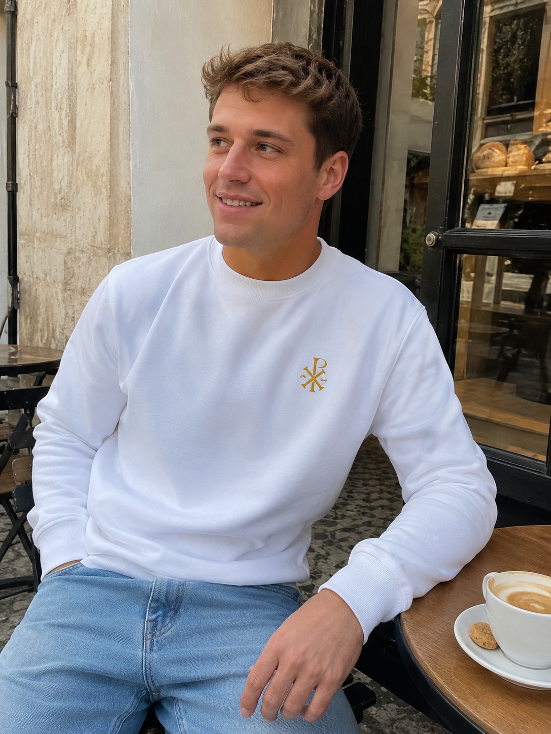 Sweat brodé homme - Le Chrisme | Pull chrétien – Image 3