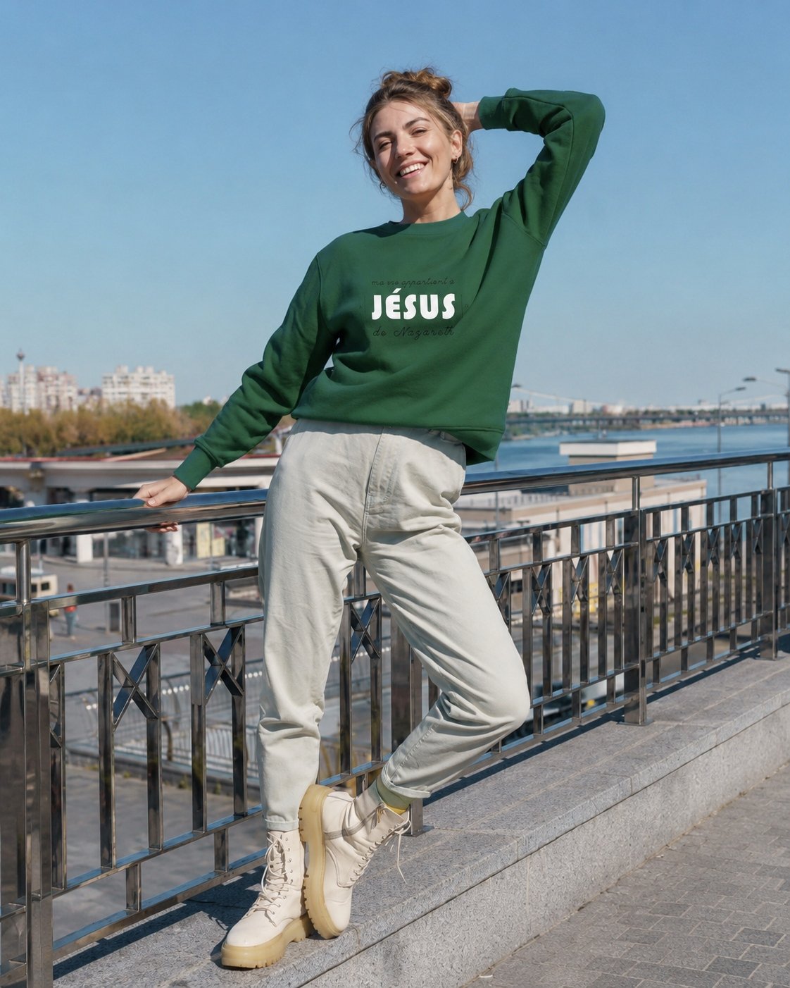 Sweat chrétien femme «Ma vie appartient à Jésus» | Pull – Image 9