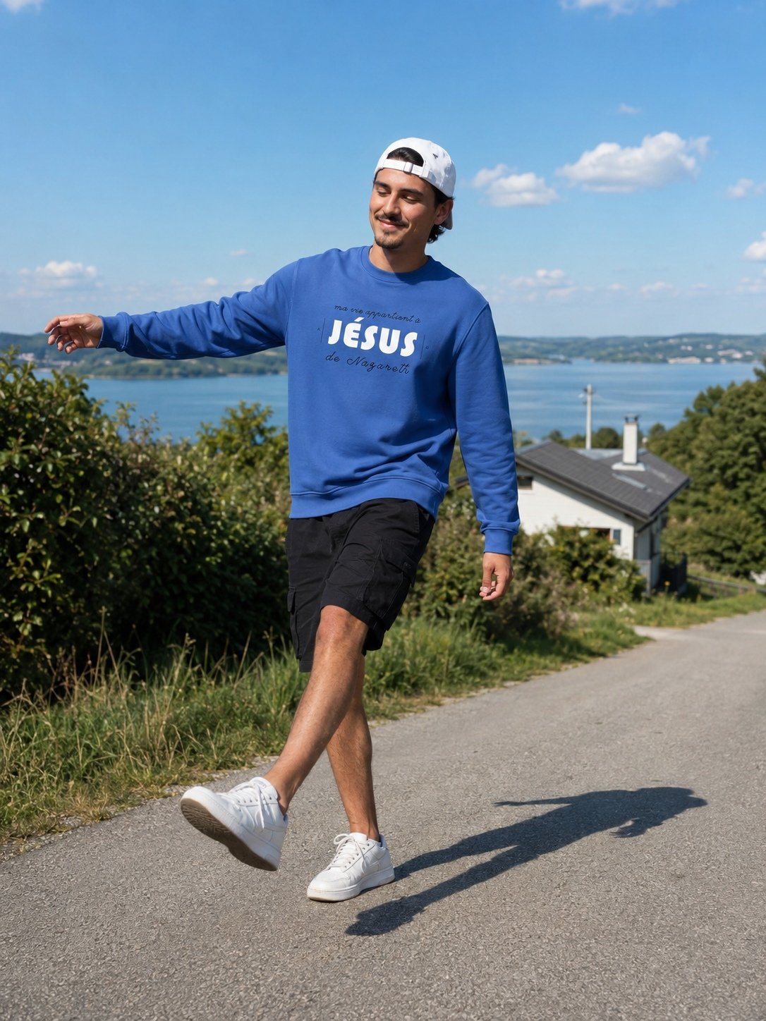 Sweat chrétien homme «Ma vie appartient à Jésus» | Pull bio – Image 13