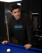 Sweat chrétien homme «Ma vie appartient à Jésus» | Pull Noir – Image 6