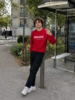 Sweat chrétien homme “Demande à Dieu” | Noir – Image 6