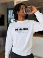 Sweat chrétien homme “Demande à Dieu” | blanc – Image 3