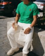 T-shirt brodé homme - Sacré-Cœur | Haut chrétien en coton – Image 13