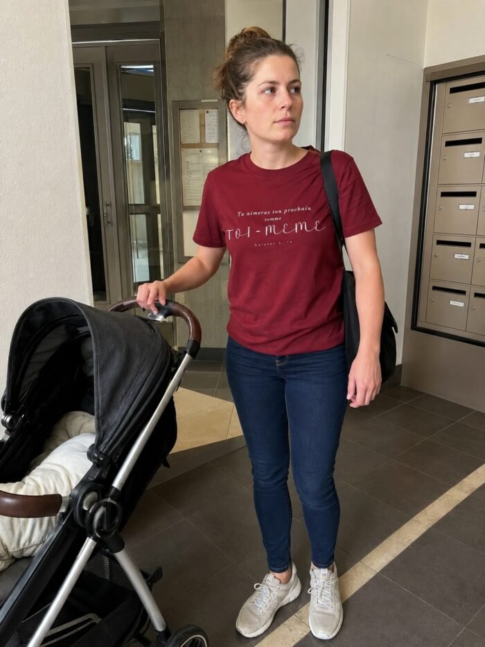 T-shirt chrétien pour femme «Tu aimeras ton prochain comme toi-même» – Image 10