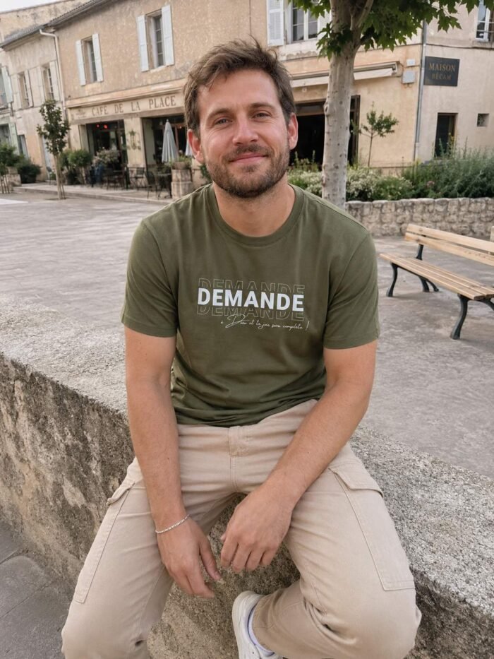 T-shirt chrétien homme “Demande”| Diverses couleurs – Image 21