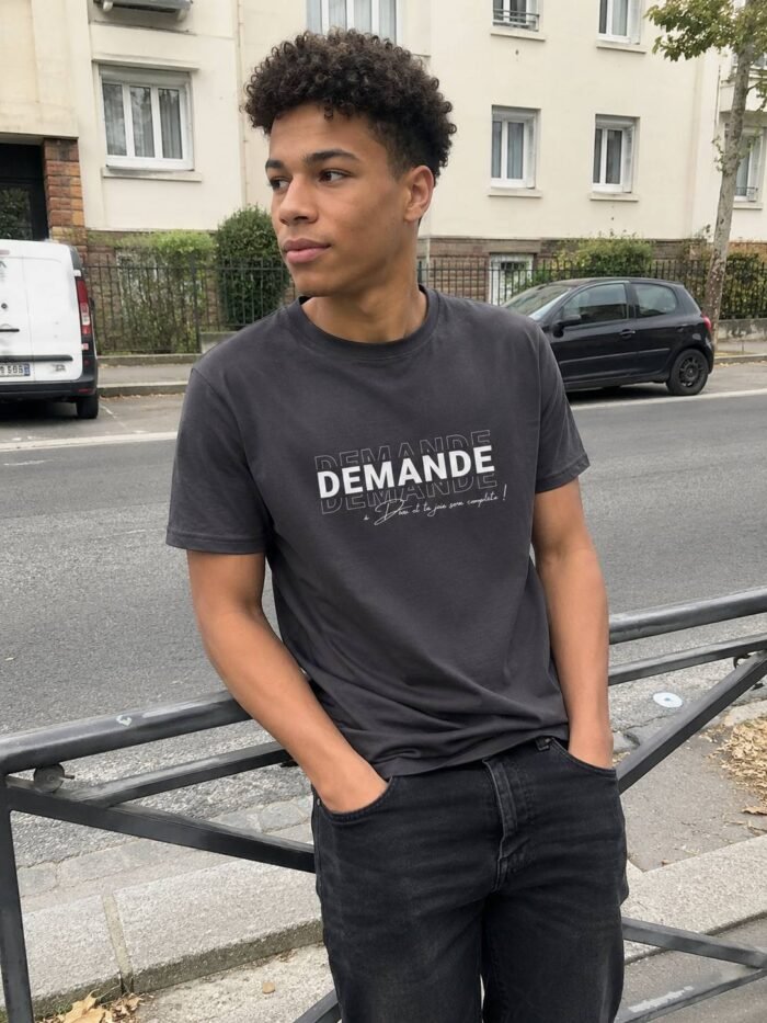 T-shirt chrétien homme “Demande”| Diverses couleurs – Image 14