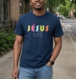 T-shirt chrétien homme «Je suis le Chemin, la vérité et la vie» | Noir – Image 6
