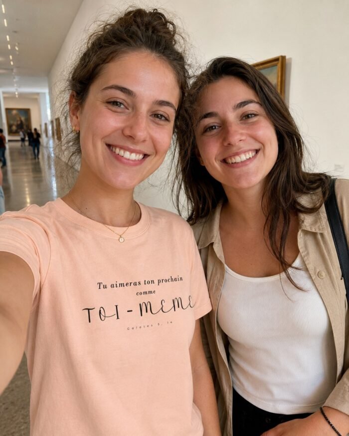 Aimer son prochain T-shirt coton femme | Haut chrétien – Image 6