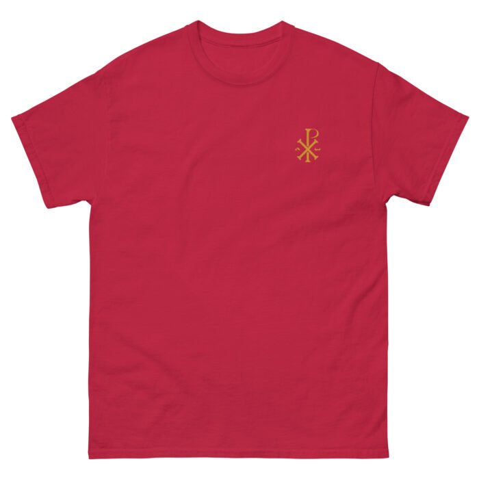 T-shirt chrétien homme brodé “Chrisme” | Diverses couleurs – Image 2
