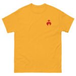 t-shirt-brode-homme-sacre-coeur-jaune