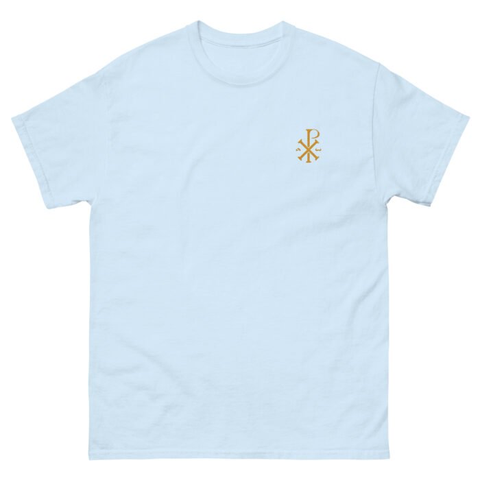 T-shirt chrétien femme brodé “Chrisme” | 100% Coton – Image 2