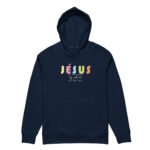 Sweatshirt chrétien à capuche «Jésus le chemin...» | Noir – Image 6