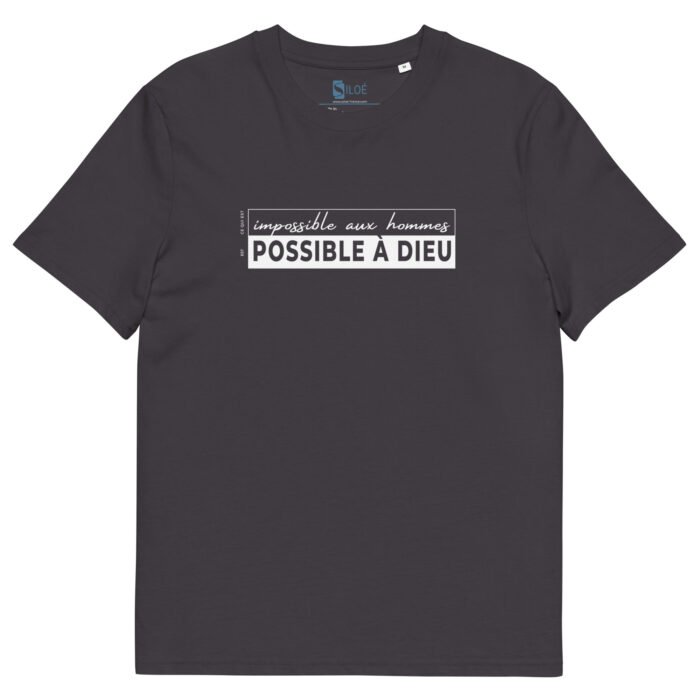 T-shirt chrétien homme “Possible à Dieu” | En couleurs – Image 4