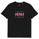 T-shirt coton femme "Ma vie appartient à Jésus" | Noir – Image 2