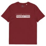 T-shirt chrétien homme “Possible à Dieu” | En couleurs – Image 2