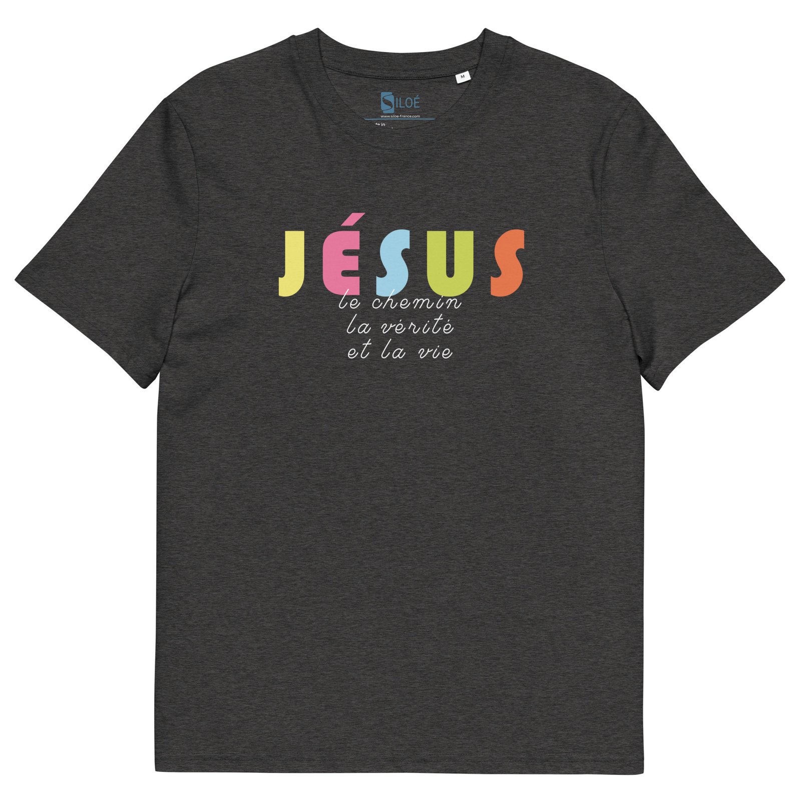 T-shirt chrétien homme «Je suis le Chemin, la vérité et la vie» | Noir – Image 9
