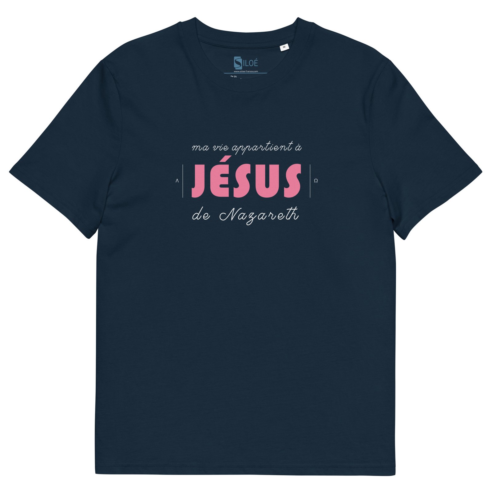 T-shirt coton femme "Ma vie appartient à Jésus" | Noir – Image 7