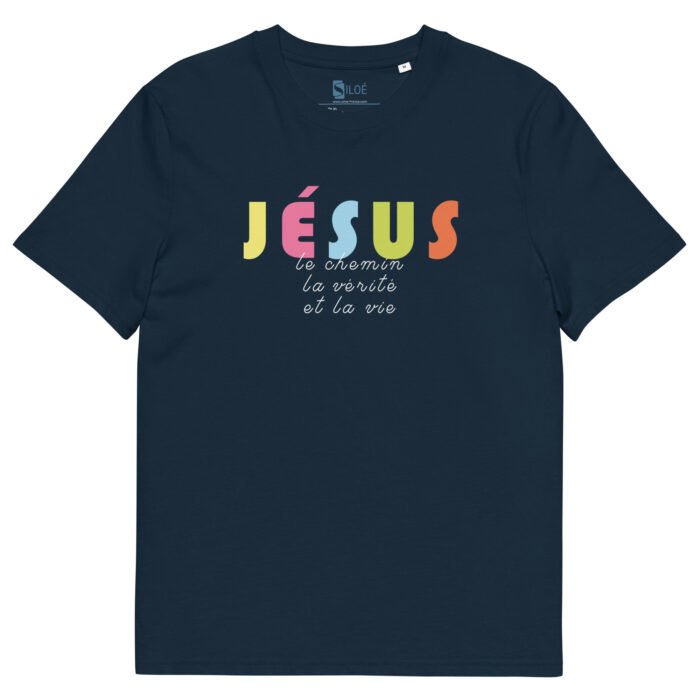 T-shirt chrétien homme «Je suis le Chemin, la vérité et la vie» | Noir – Image 5