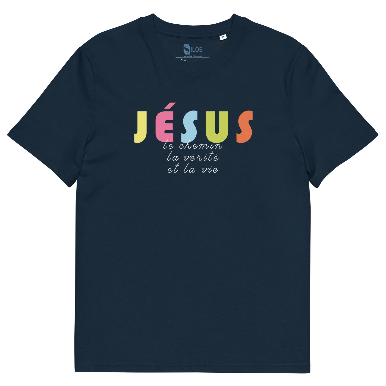 T-shirt chrétien homme «Je suis le Chemin, la vérité et la vie» | Noir – Image 5