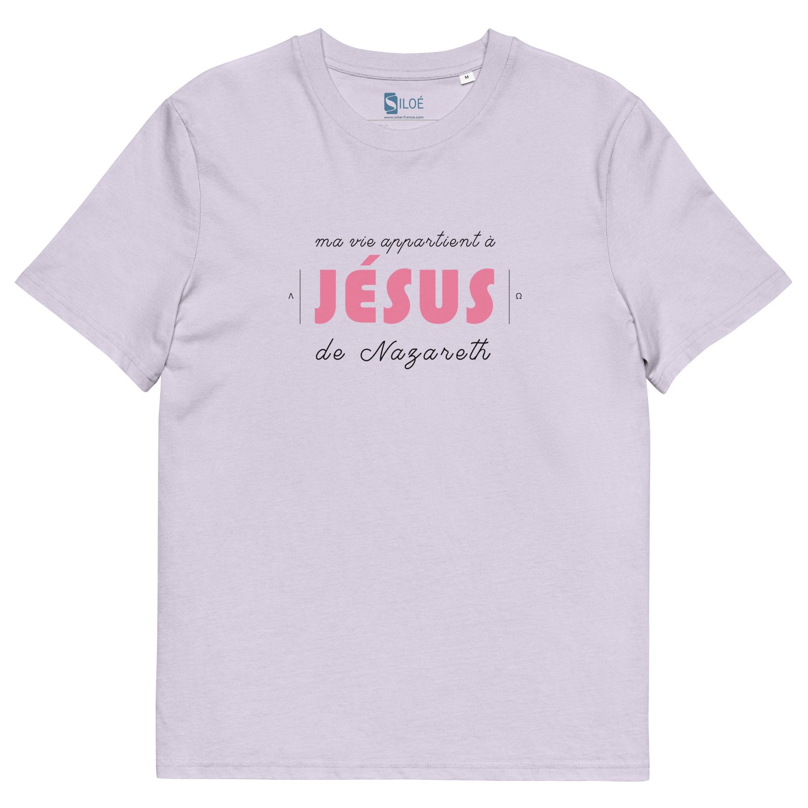T-shirt coton femme « Ma vie appartient à Jésus » | Blanc – Image 6