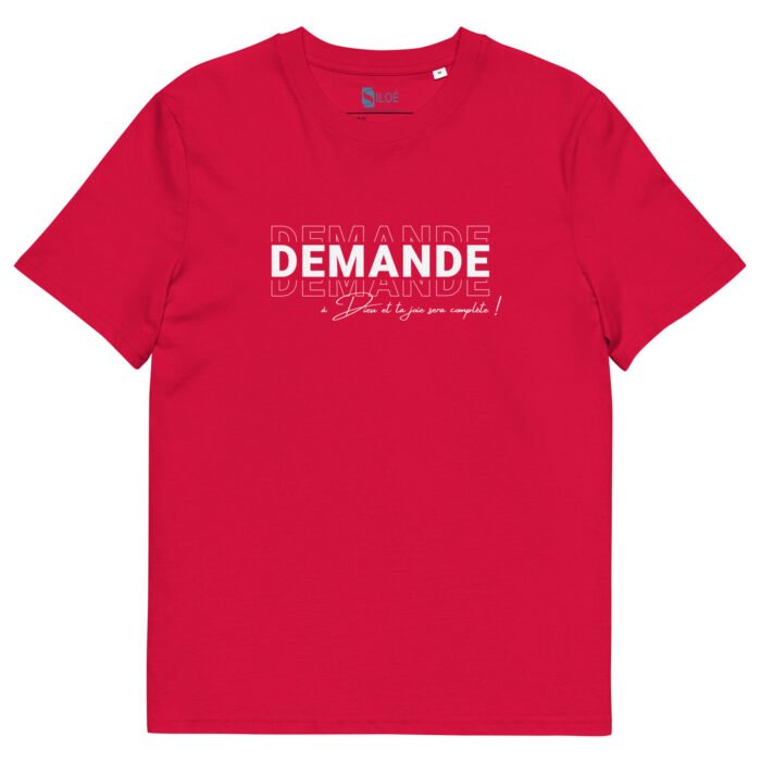 T-shirt chrétien homme “Demande”| Diverses couleurs – Image 5