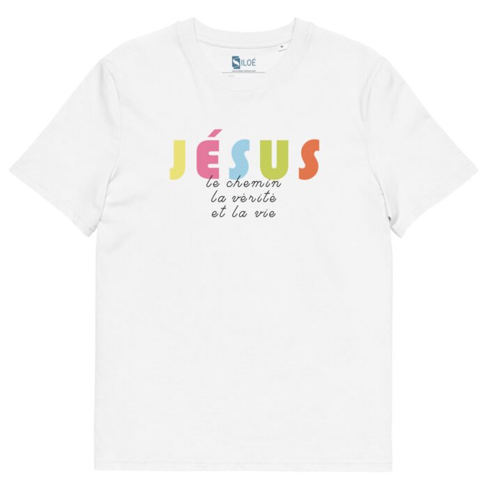 T-shirt chrétien femme « Je suis le Chemin, la vérité...»  | Blanc – Image 2