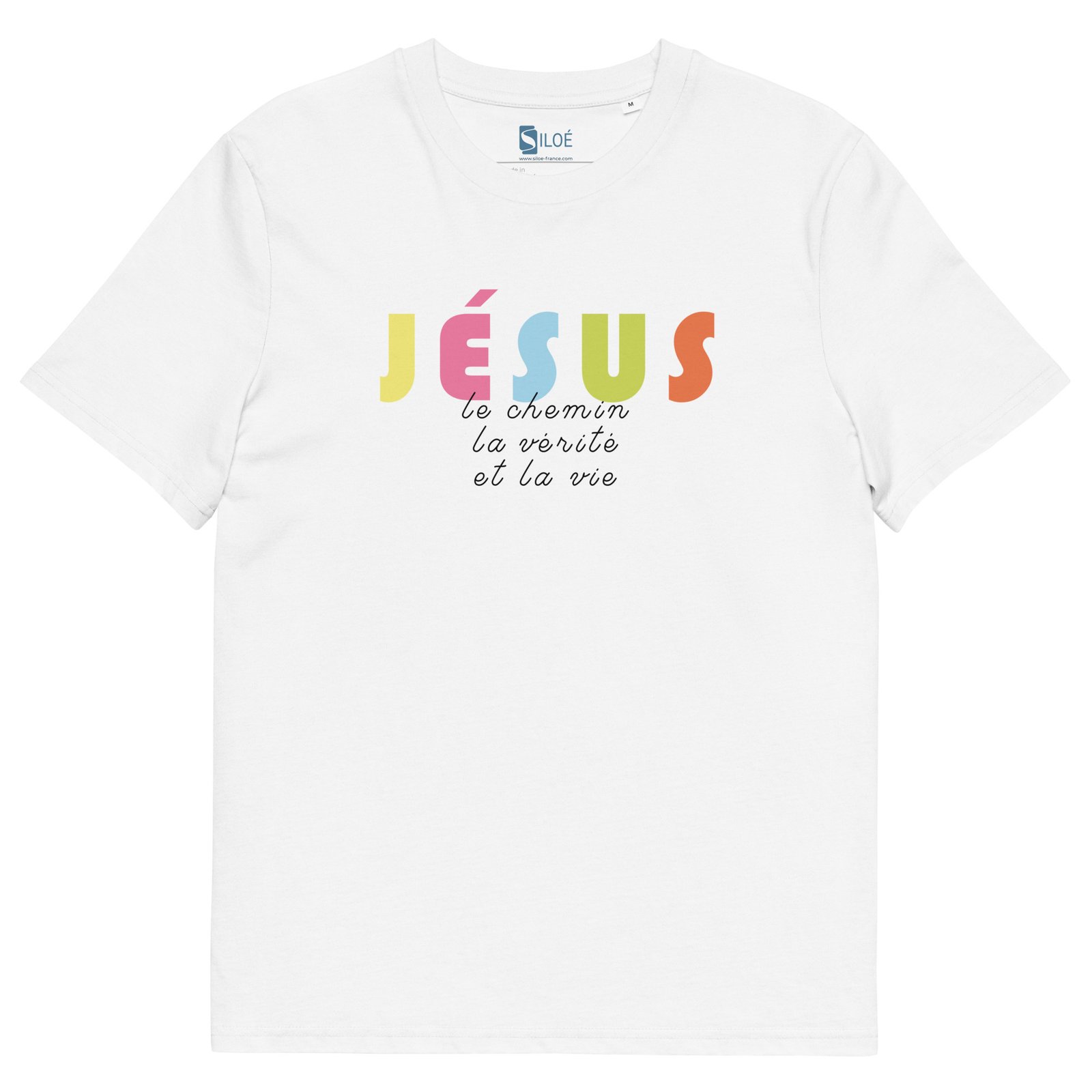 T-shirt chrétien femme « Je suis le Chemin, la vérité...» | Blanc – Image 2