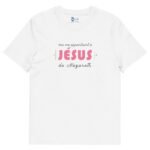 T-shirt coton femme « Ma vie appartient à Jésus » | Blanc – Image 2